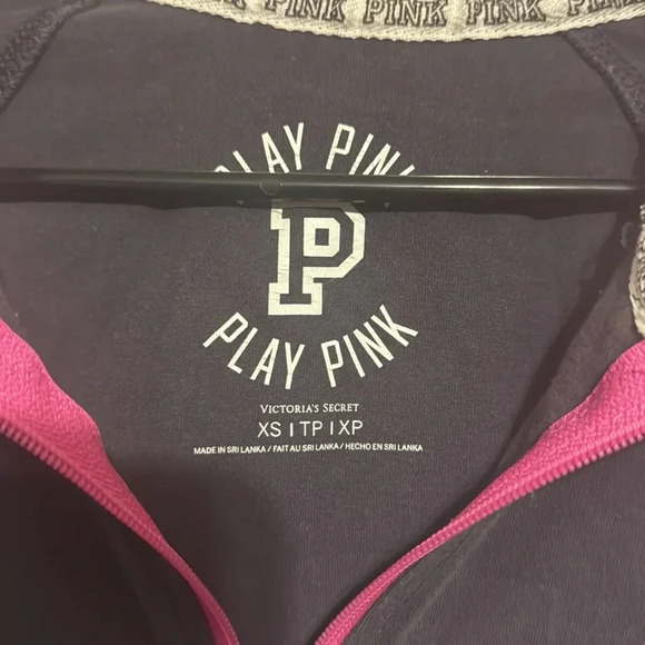 PINK Half Zip Jacket Play Pink - Picture 2 of 3
